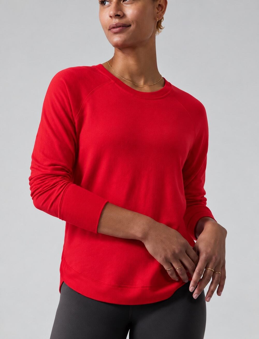 Athleta Women’s Mindset Sweatshirt Matador Red Medium